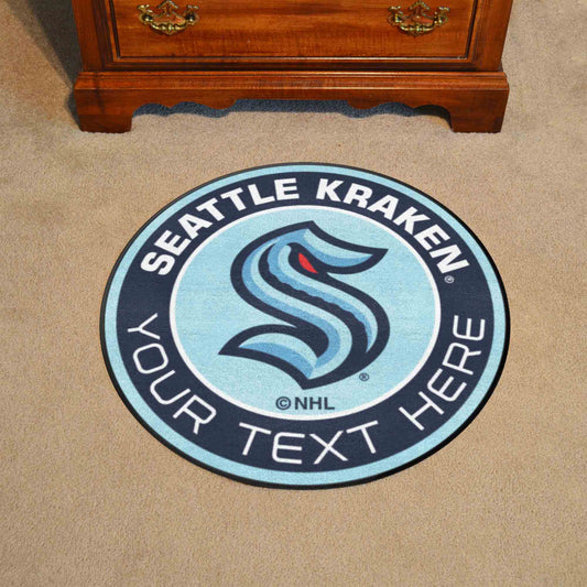 Seattle Kraken Roundel Rug - 27in. Diameter - Seattle Kraken