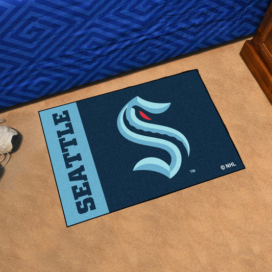 Seattle Kraken Starter Mat Accent Rug - 19in. x 30in. - Seattle Kraken