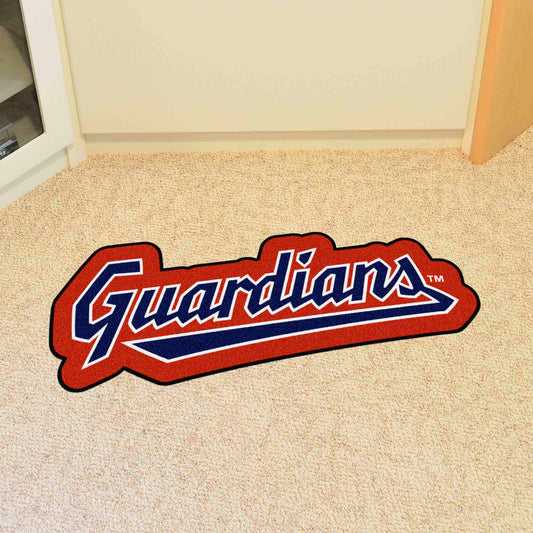 Cleveland Guardians Mascot Rug "Guardians" Wordmark - Cleveland Guardians