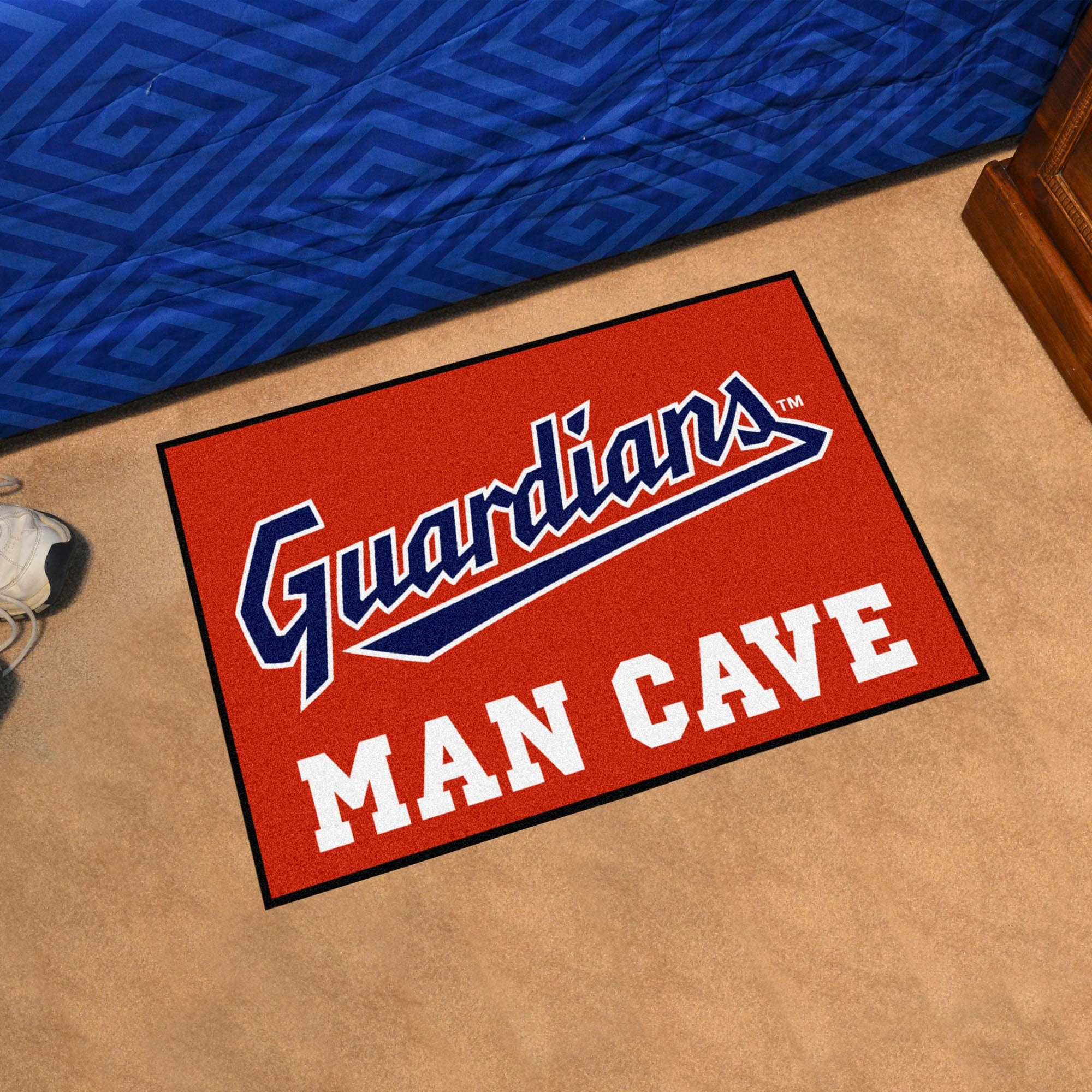 Cleveland Guardians Man Cave Starter Mat Accent Rug - 19in. x 30in. - Cleveland Guardians