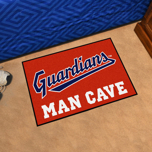 Cleveland Guardians Man Cave Starter Mat Accent Rug - 19in. x 30in. - Cleveland Guardians