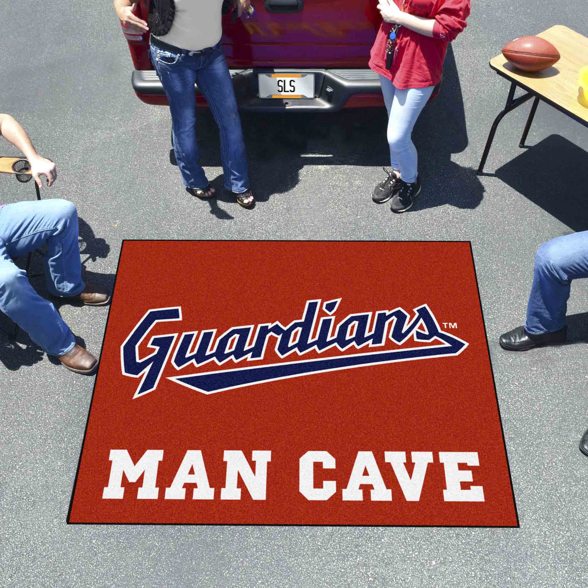 Cleveland Guardians Man Cave Tailgater Rug - 5ft. x 6ft. - Cleveland Guardians