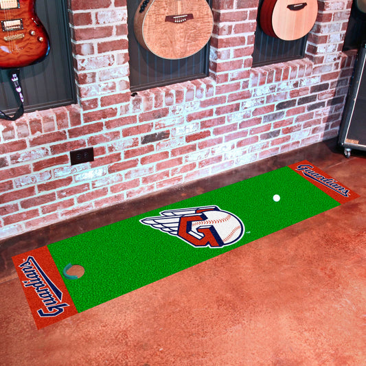 Cleveland Guardians Putting Green Mat - 1.5ft. x 6ft. - Cleveland Guardians