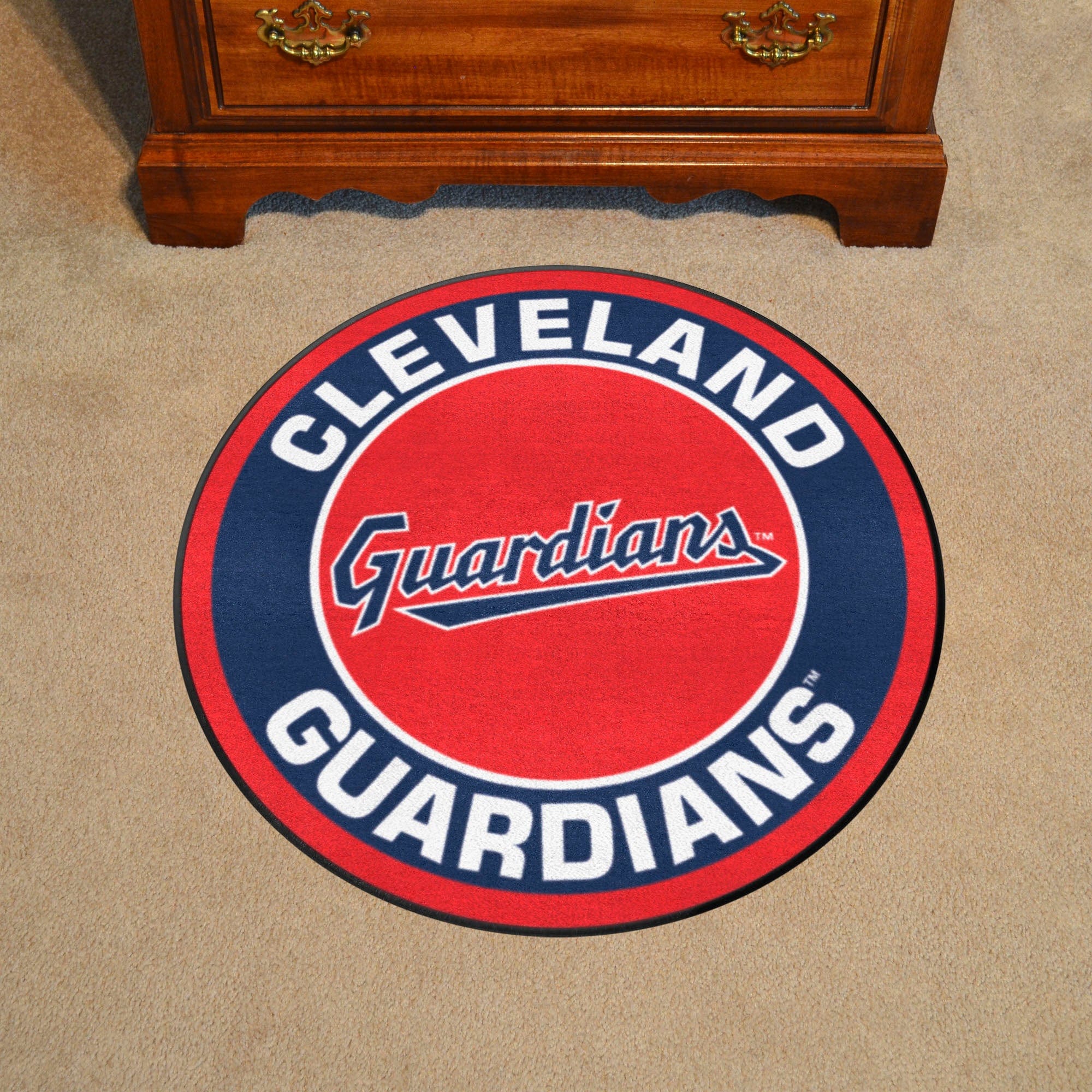 Cleveland Guardians Roundel Rug - 27in. Diameter - Cleveland Guardians