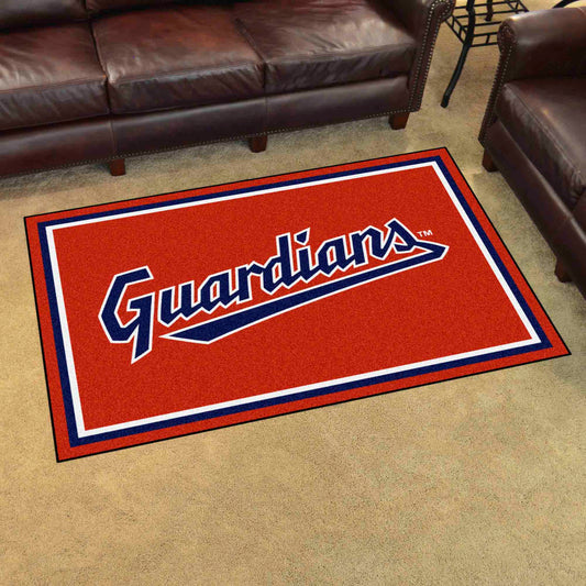 Cleveland Guardians 4ft. x 6ft. Plush Area Rug - Cleveland Guardians
