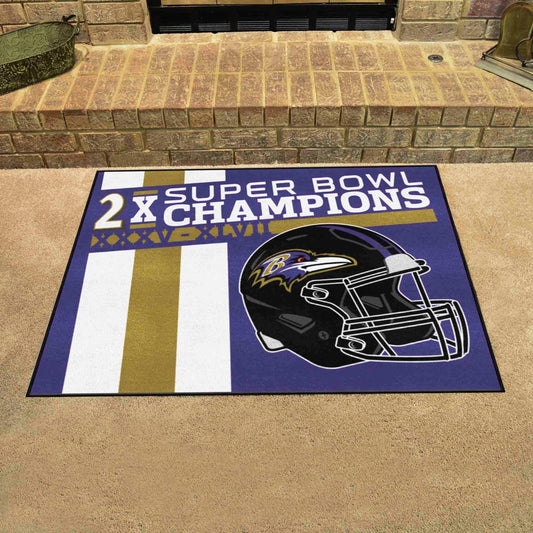 Baltimore Ravens All-Star Rug - 34 in. x 42.5 in. Plush Area Rug - Baltimore Ravens
