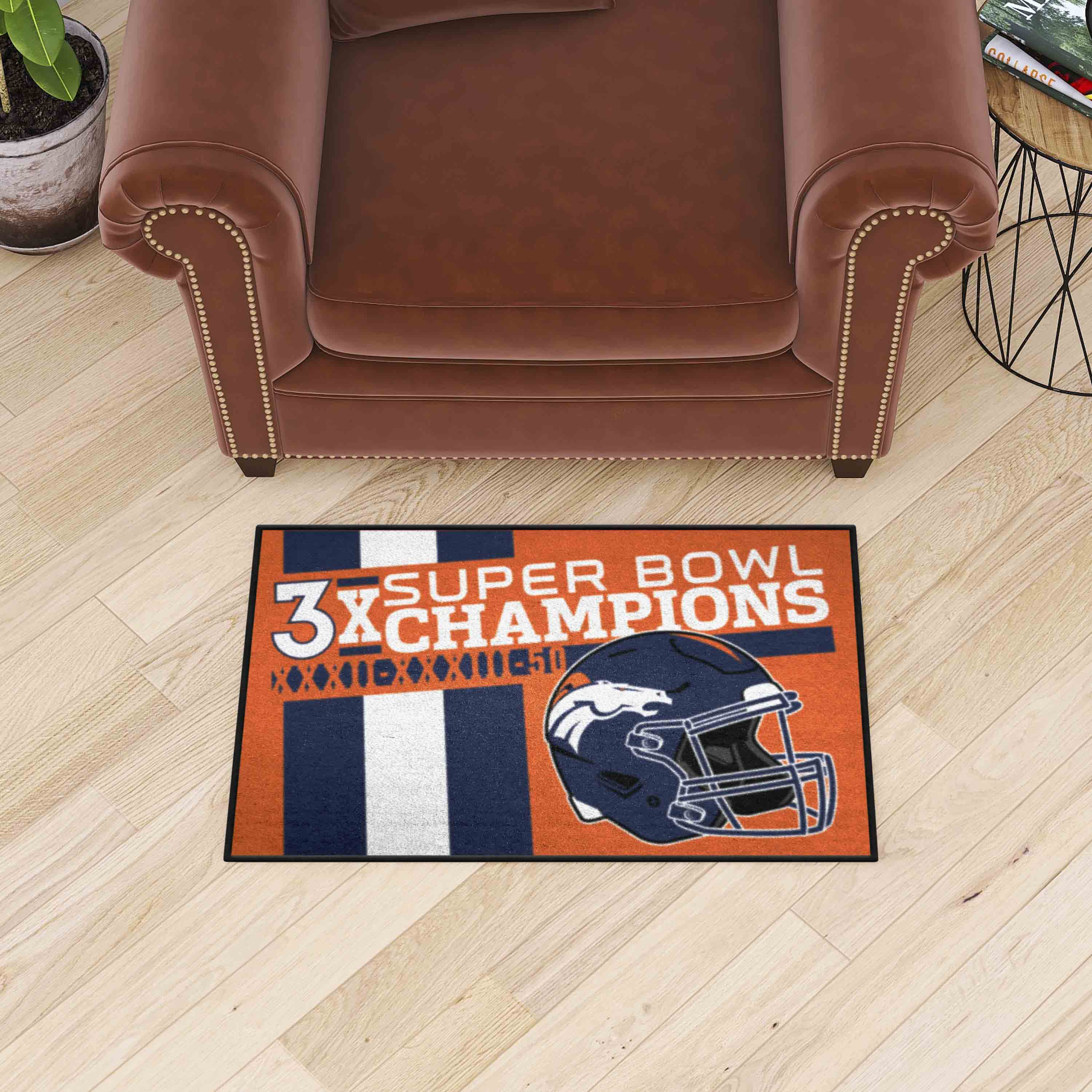 Denver Broncos All-Star Rug - 34 in. x 42.5 in. Plush Area Rug - Denver Broncos