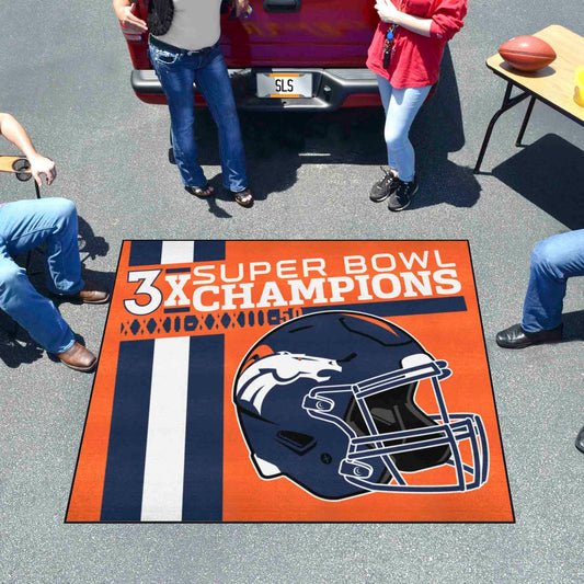 Denver Broncos Dynasty Tailgater Rug - 5ft. x 6ft. - Denver Broncos