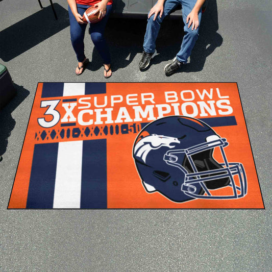 Denver Broncos Ulti-Mat Rug - 5ft. x 8ft. - Denver Broncos