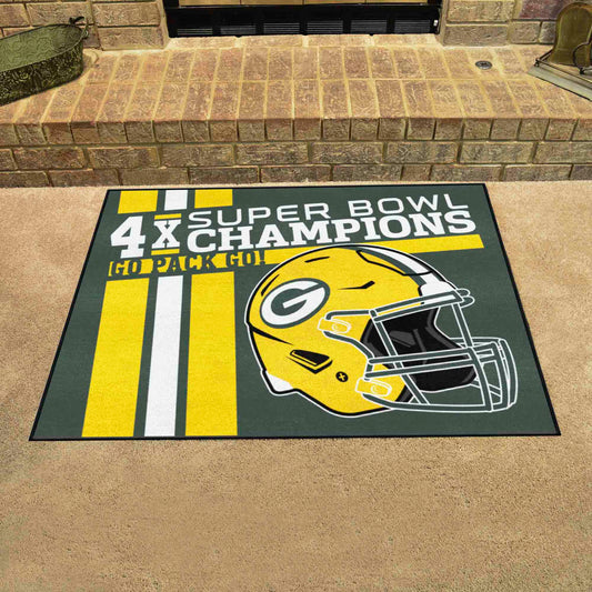 Green Bay Packers All-Star Rug - 34 in. x 42.5 in. Plush Area Rug - Green Bay Packers