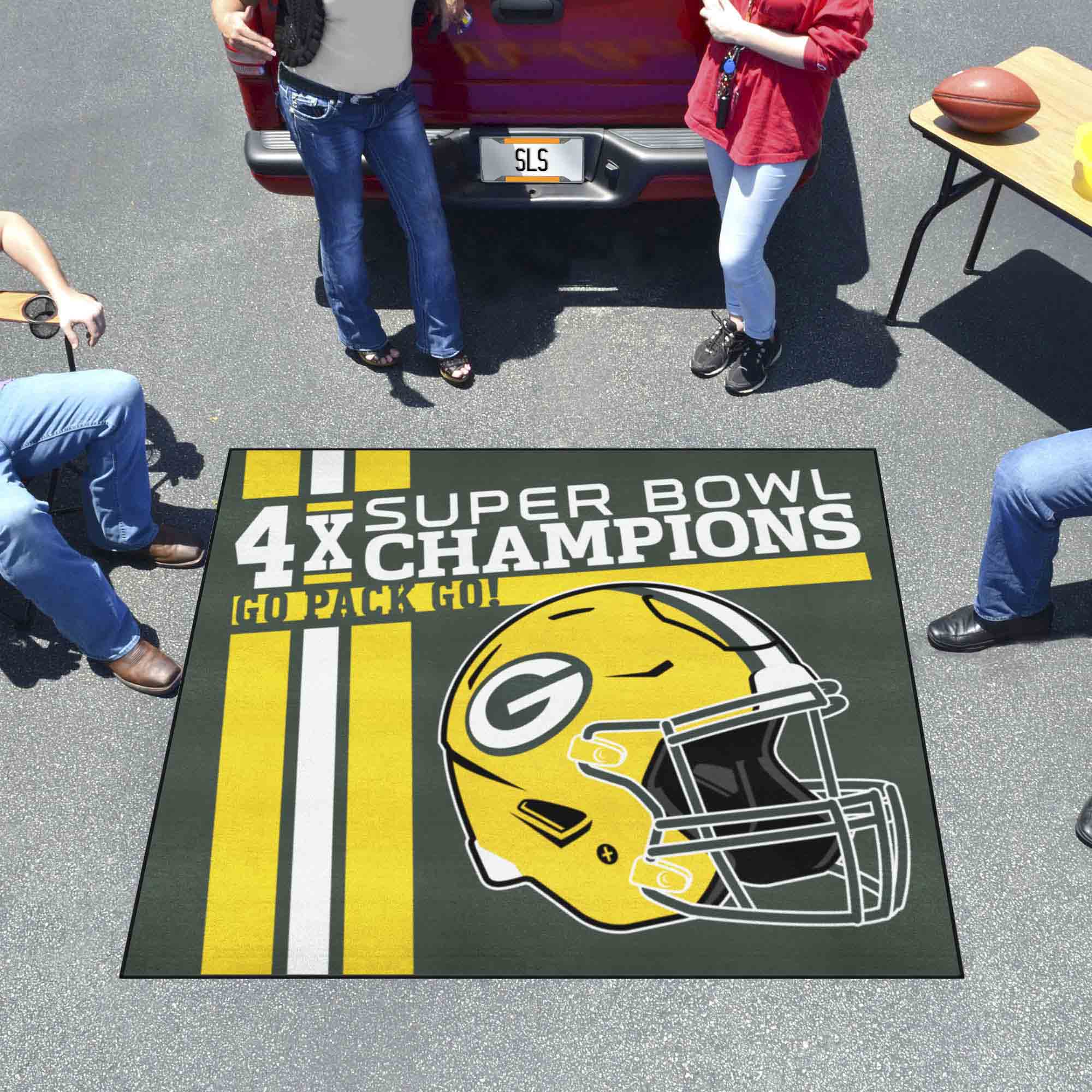 Green Bay Packers Dynasty Tailgater Rug - 5ft. x 6ft. - Green Bay Packers