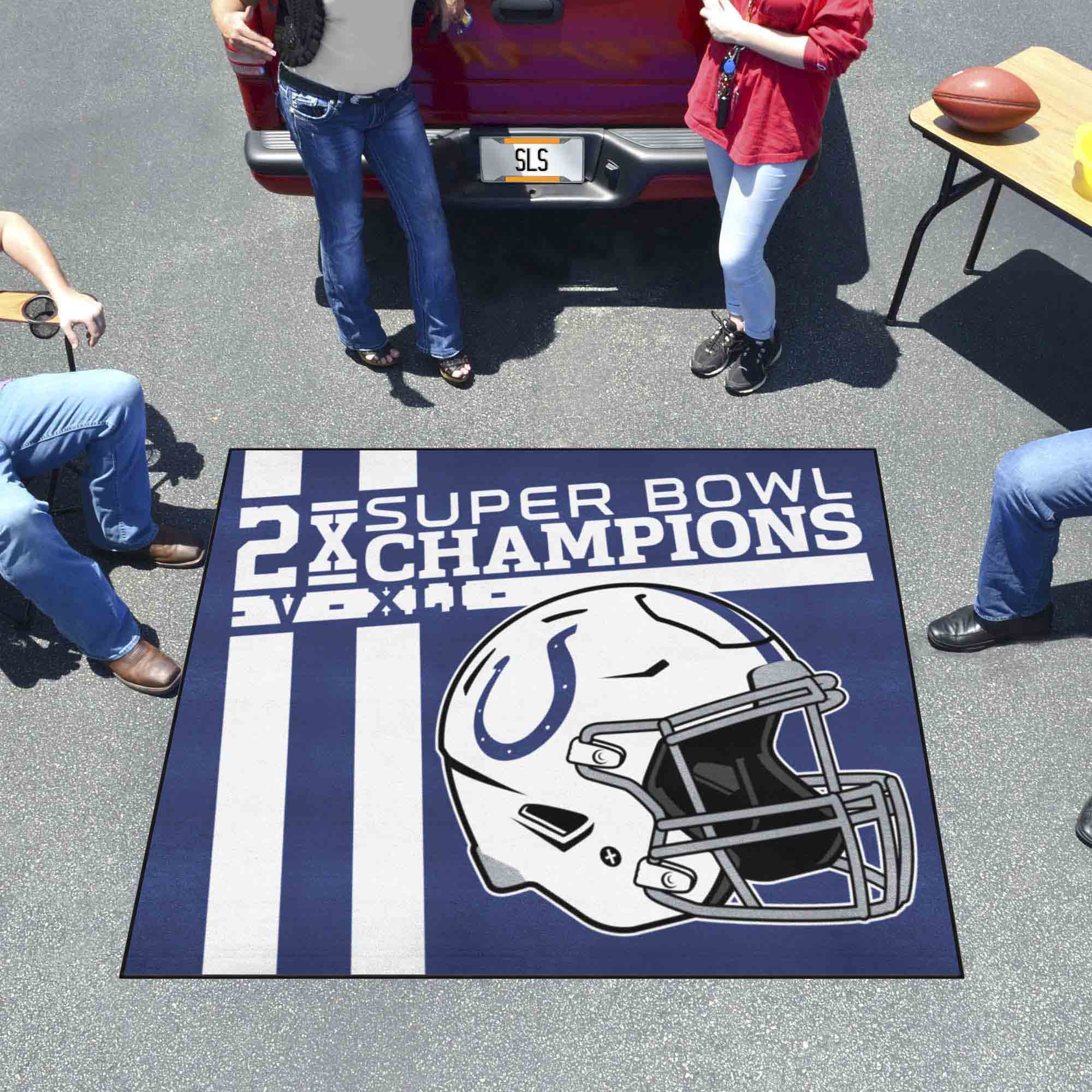 Indianapolis Colts Dynasty Tailgater Rug - 5ft. x 6ft. - Indianapolis Colts