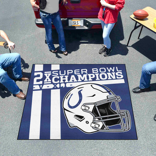 Indianapolis Colts Dynasty Tailgater Rug - 5ft. x 6ft. - Indianapolis Colts
