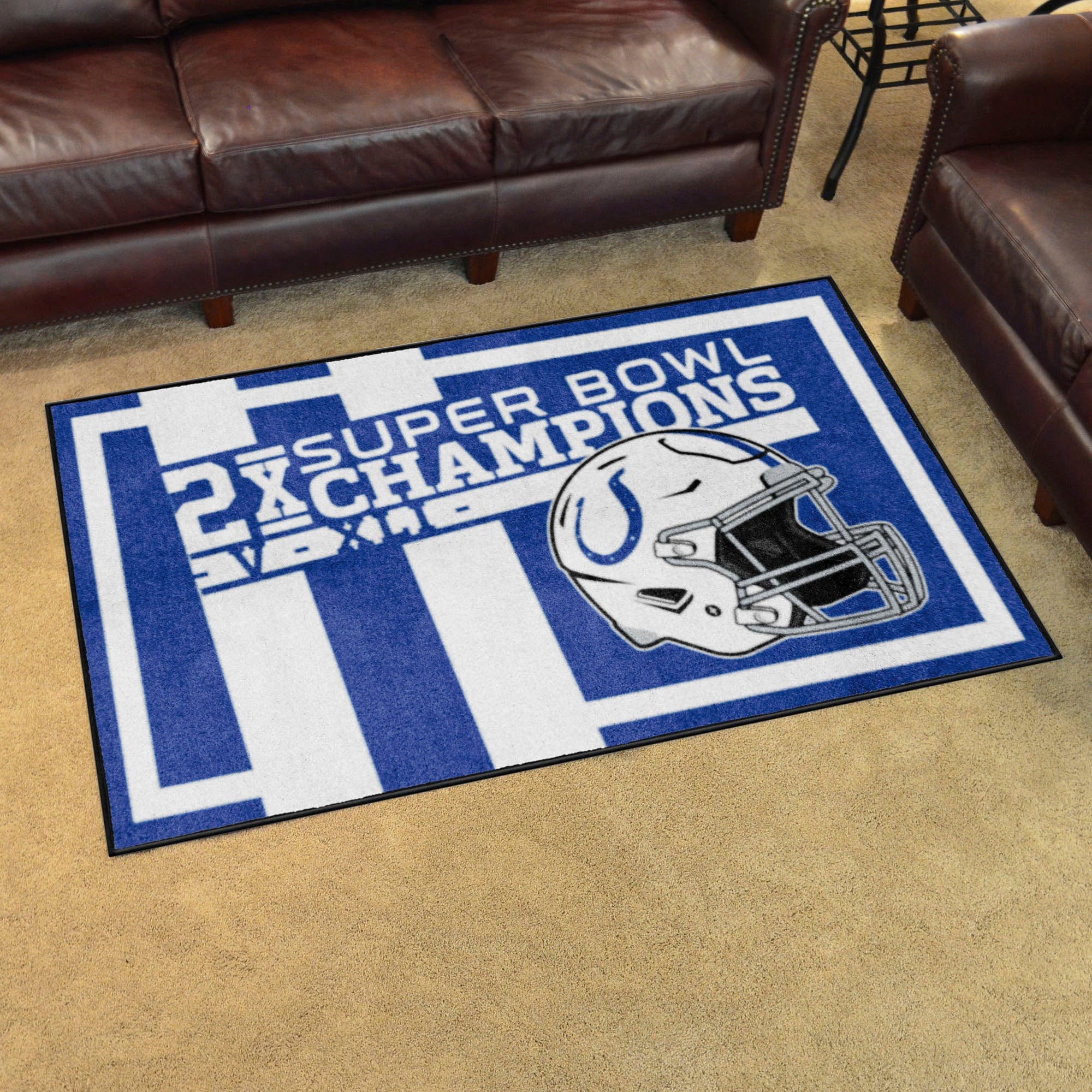Indianapolis Colts Dynasty 4ft. x 6ft. Plush Area Rug - Indianapolis Colts