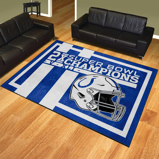 Indianapolis Colts Dynasty 8ft. x 10ft. Plush Area Rug - Indianapolis Colts