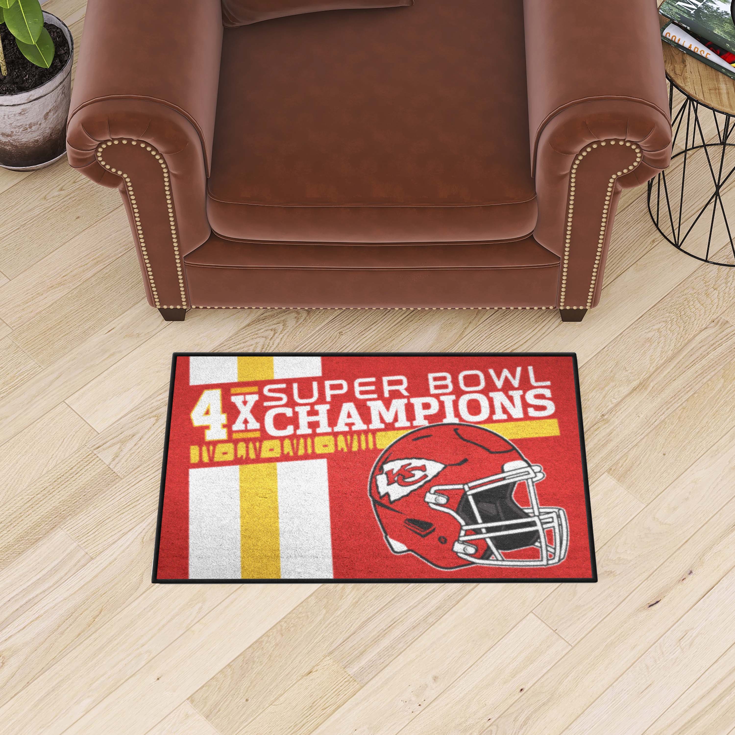 Kansas City Chiefs Dynasty Starter Mat Accent Rug - 19in. x 30in. - Kansas City Chiefs