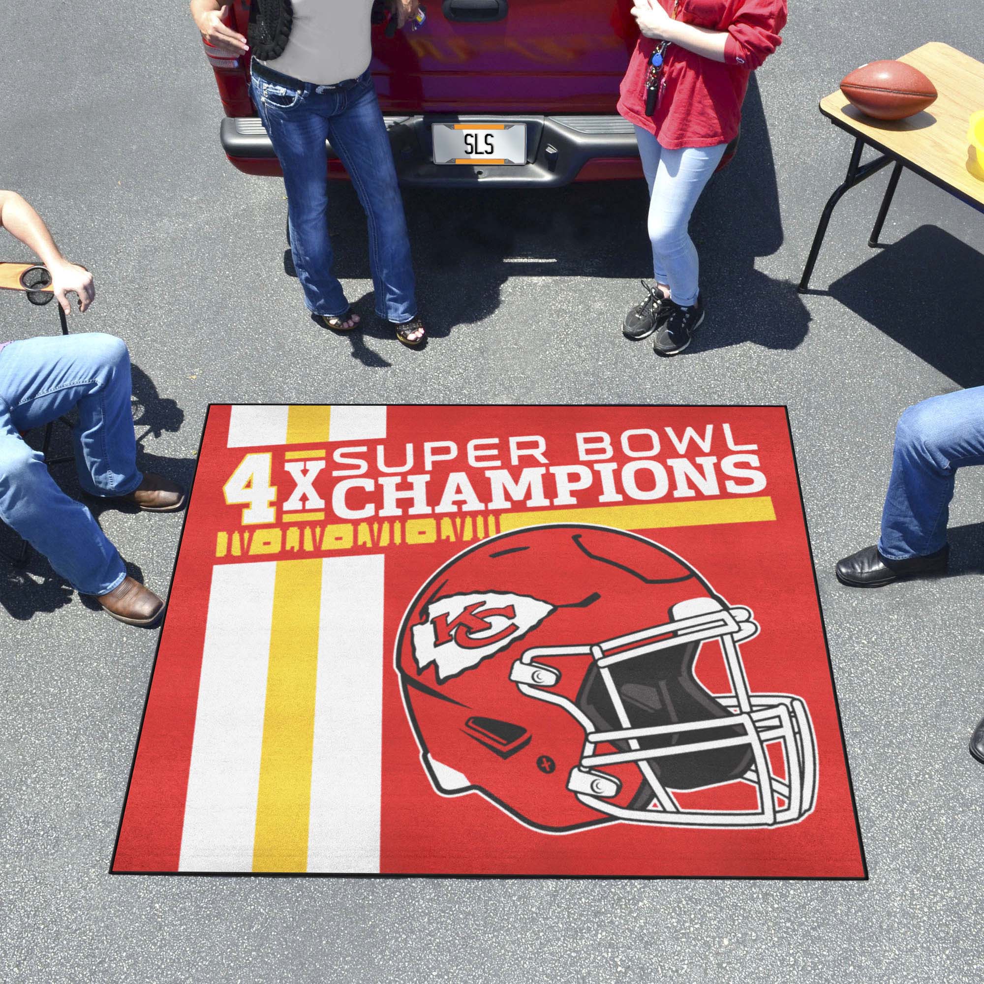 Kansas City Chiefs Dynasty Tailgater Rug - 5ft. x 6ft. - Kansas City Chiefs