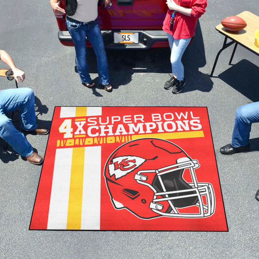 Kansas City Chiefs Dynasty Tailgater Rug - 5ft. x 6ft. - Kansas City Chiefs