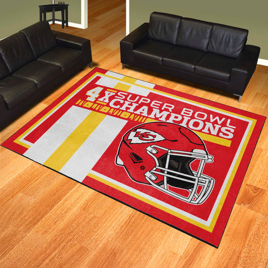 Kansas City Chiefs Dynasty 8ft. x 10ft. Plush Area Rug - Kansas City Chiefs