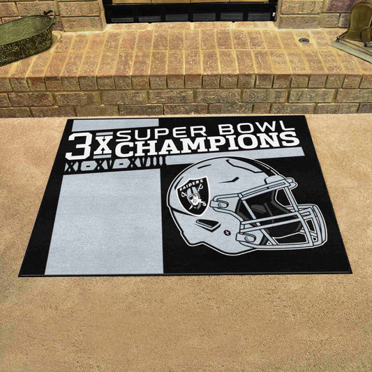 Las Vegas Raiders All-Star Rug - 34 in. x 42.5 in. Plush Area Rug - Las Vegas Raiders