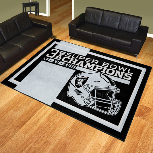 Las Vegas Raiders Dynasty 8ft. x 10ft. Plush Area Rug - Las Vegas Raiders