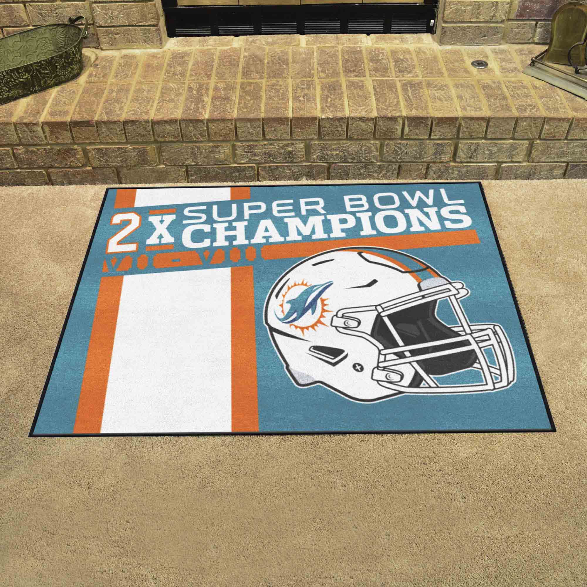 Miami Dolphins All-Star Rug - 34 in. x 42.5 in. Plush Area Rug - Miami Dolphins