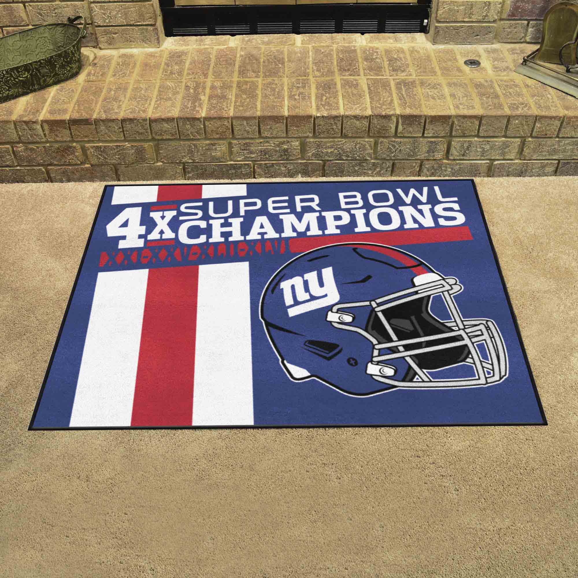 New York Giants All-Star Rug - 34 in. x 42.5 in. Plush Area Rug - New York Giants