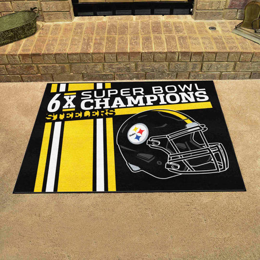 Pittsburgh Steelers All-Star Rug - 34 in. x 42.5 in. Plush Area Rug - Pittsburgh Steelers