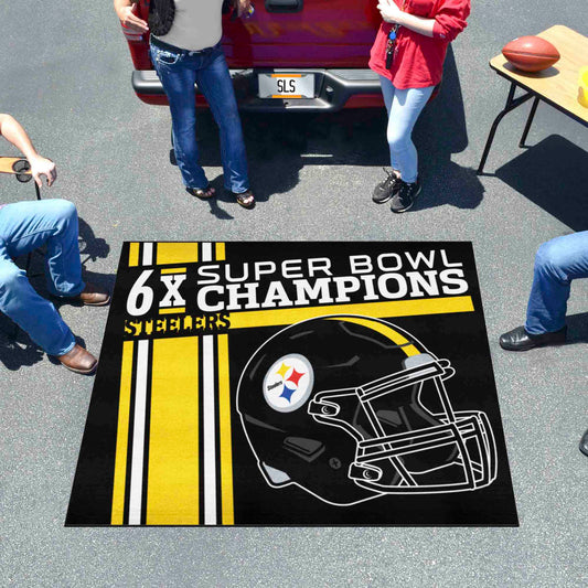 Pittsburgh Steelers Dynasty Tailgater Rug - 5ft. x 6ft. - Pittsburgh Steelers