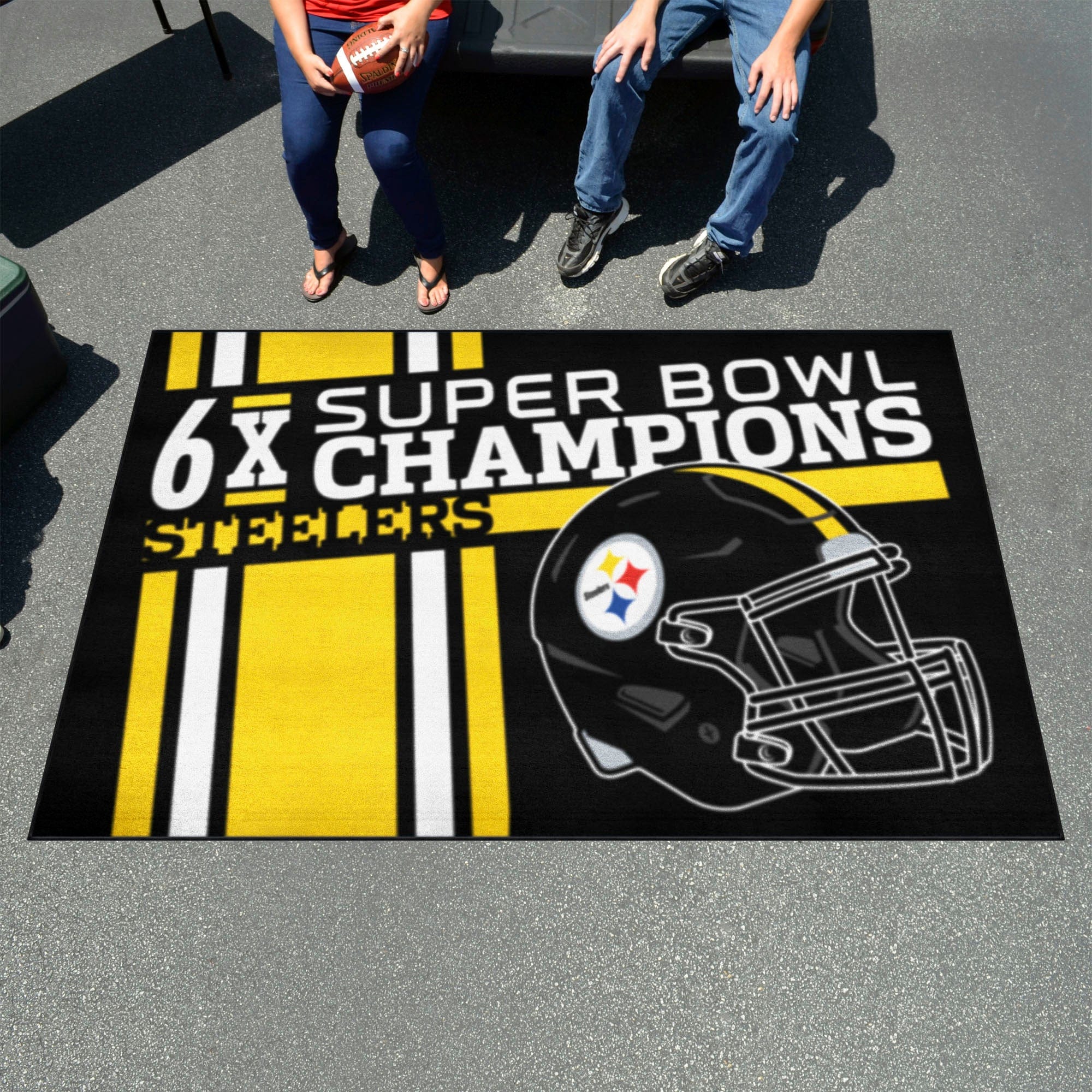 Pittsburgh Steelers Ulti-Mat Rug - 5ft. x 8ft. - Pittsburgh Steelers