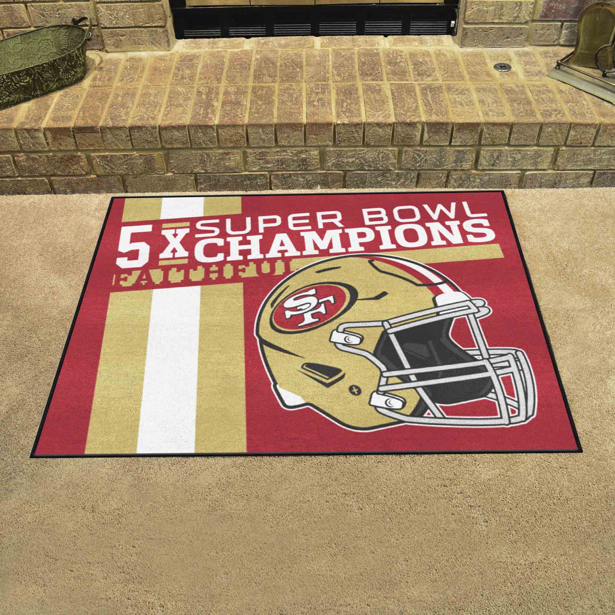 San Francisco 49ers All-Star Rug - 34 in. x 42.5 in. Plush Area Rug - San Francisco 49ers