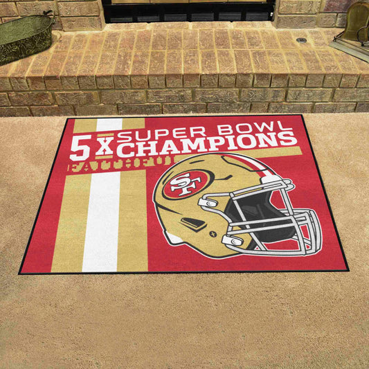 San Francisco 49ers All-Star Rug - 34 in. x 42.5 in. Plush Area Rug - San Francisco 49ers