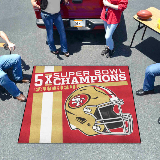 San Francisco 49ers Dynasty Tailgater Rug - 5ft. x 6ft.