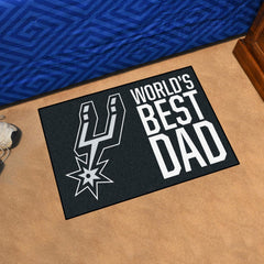 San Antonio Spurs Starter Mat Accent Rug - 19in. x 30in. World's Best Dad Starter Mat - San Antonio Spurs
