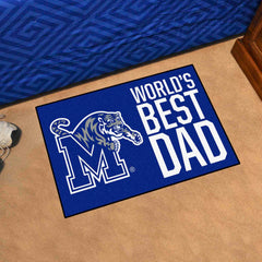 Memphis Tigers Starter Mat Accent Rug - 19in. x 30in. World's Best Dad Starter Mat - Memphis