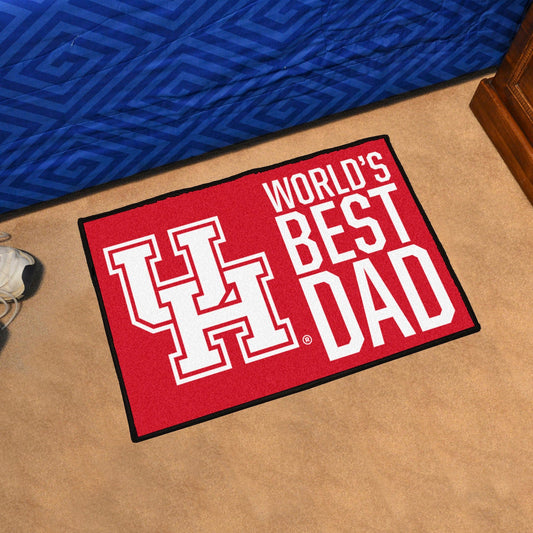 Houston Cougars Starter Mat Accent Rug - 19in. x 30in. World's Best Dad Starter Mat - Houston