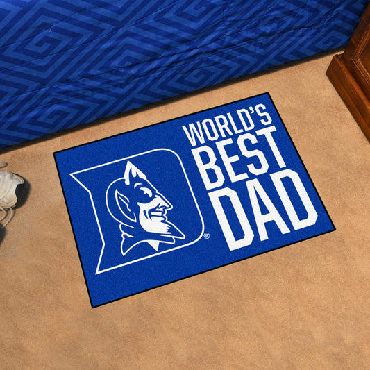 Duke Blue Devils Starter Mat Accent Rug - 19in. x 30in. World's Best Dad Starter Mat - Duke