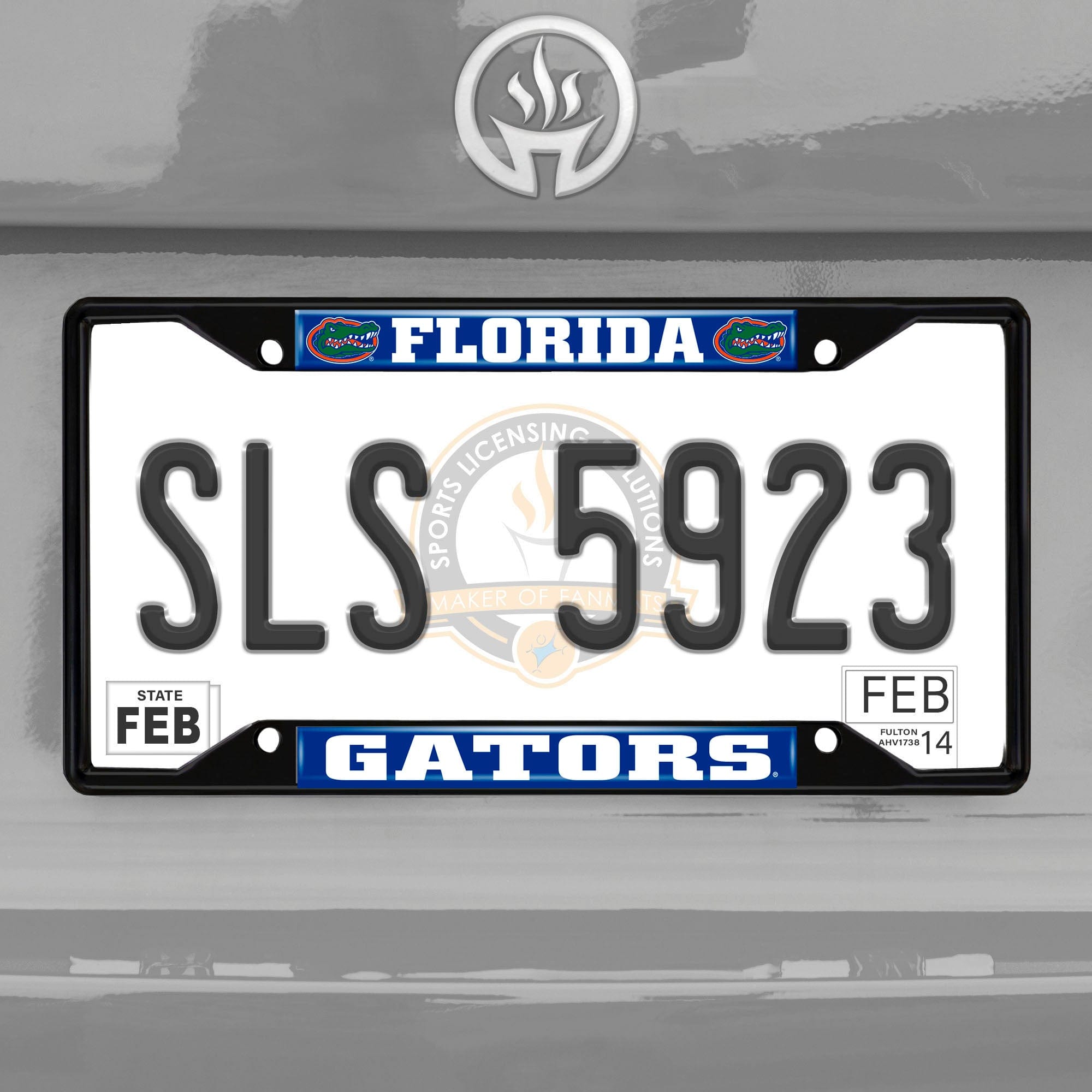 Florida Gators Metal License Plate Frame Black Finish - Florida