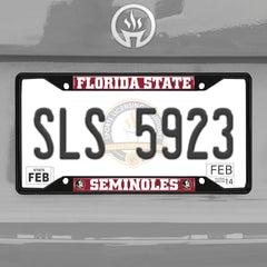Florida State Seminoles Metal License Plate Frame Black Finish - Florida State