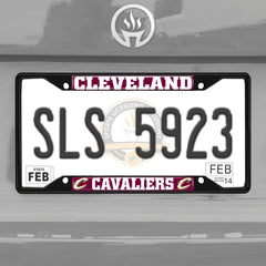 Cleveland Cavaliers Metal License Plate Frame Black Finish - Cleveland Cavaliers