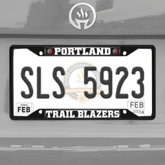 Portland Trail Blazers Metal License Plate Frame Black Finish - Portland Trail Blazers