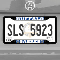 Buffalo Sabres Metal License Plate Frame Black Finish - Buffalo Sabres
