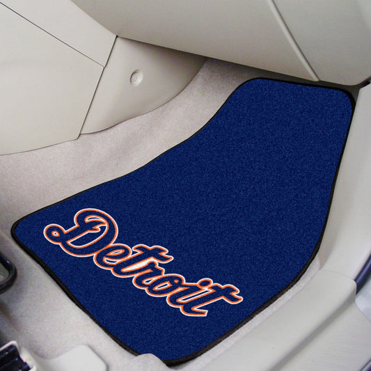 Detroit Tigers Front Carpet Car Mat Set - 2 Pieces - Detroit Tigers