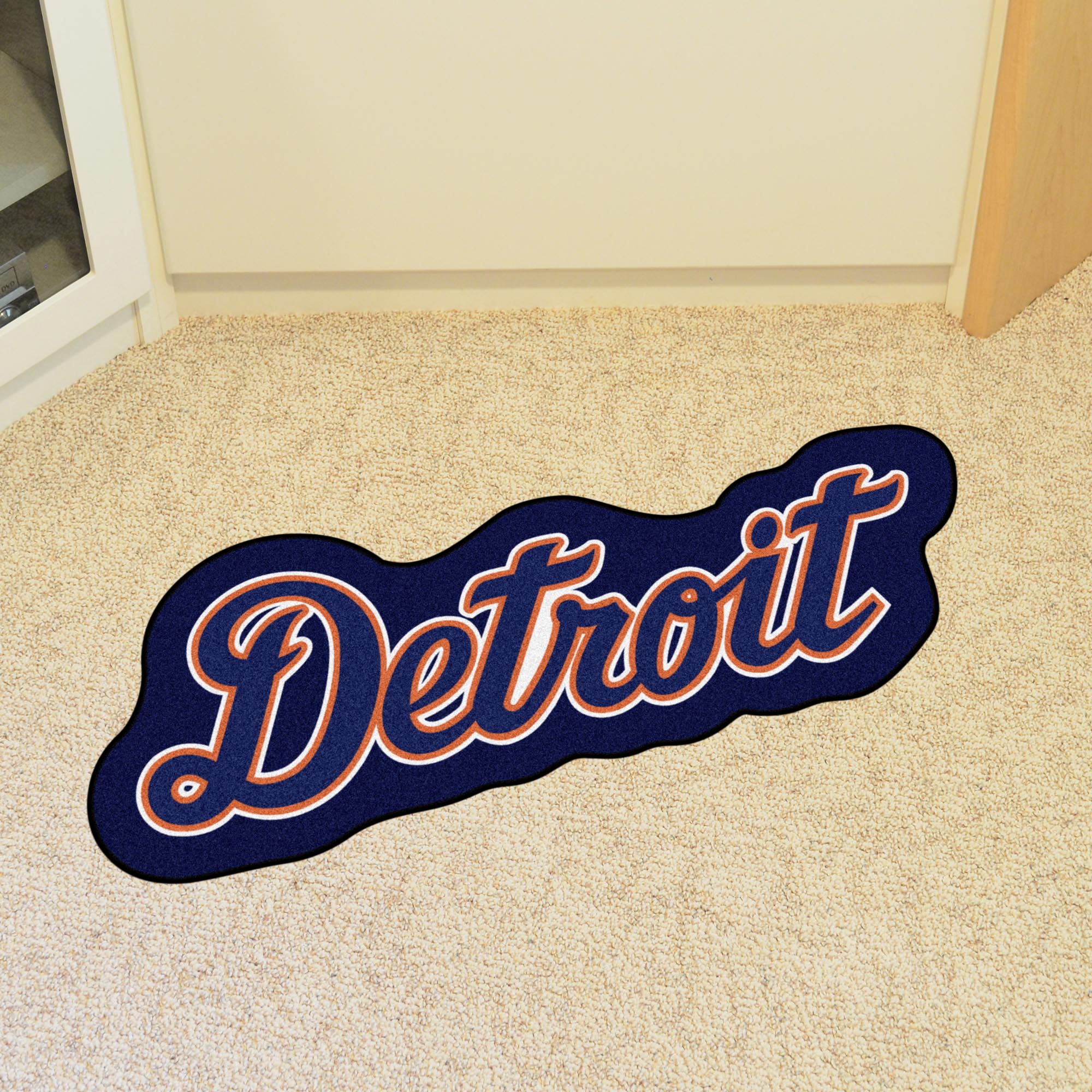 Detroit Tigers Mascot Rug "Detriot" Wordmark - Detroit Tigers
