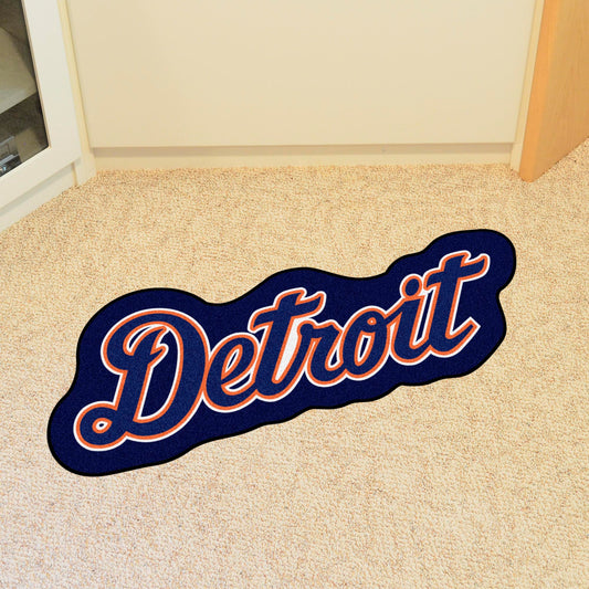 Detroit Tigers Mascot Rug "Detriot" Wordmark - Detroit Tigers
