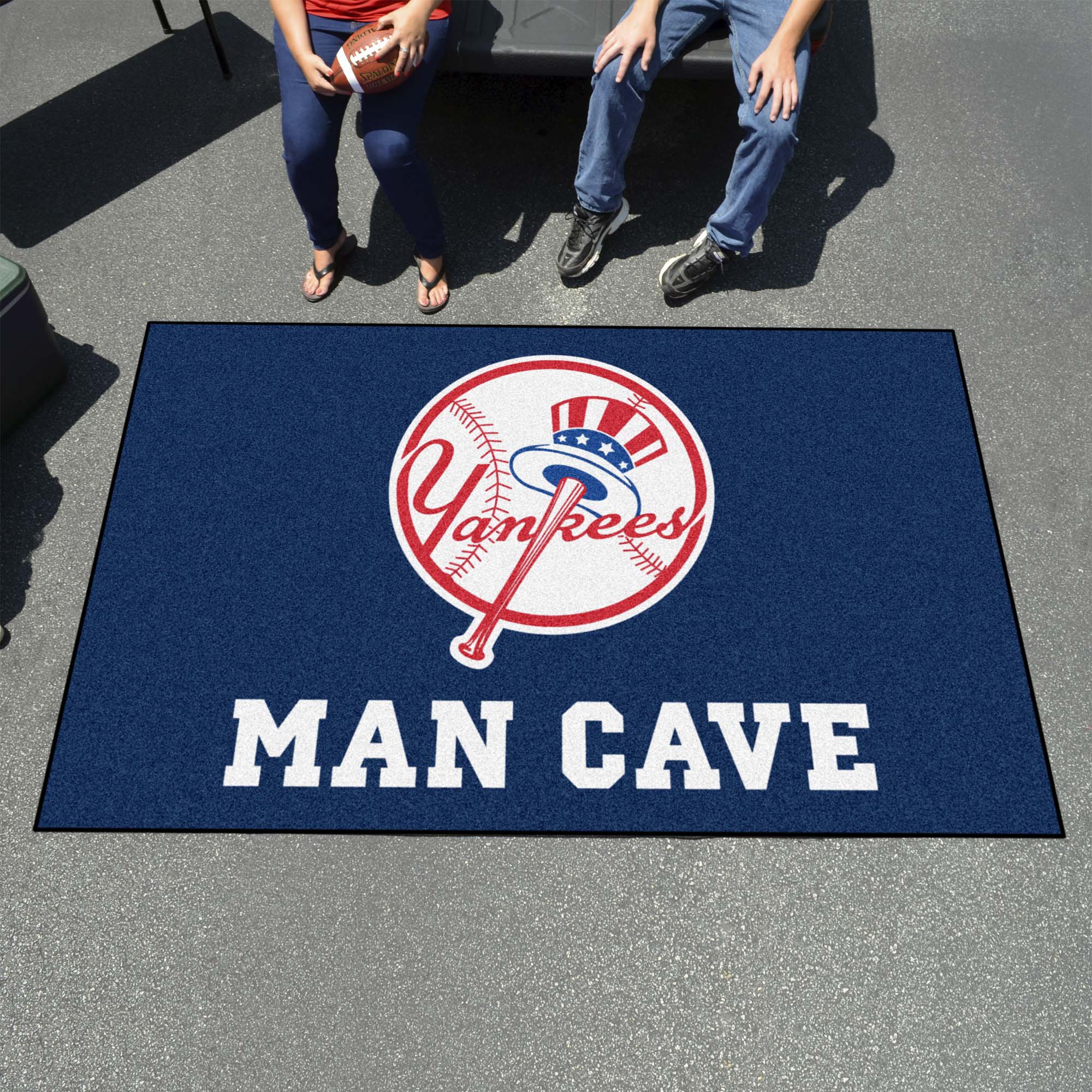 New York Yankees Man Cave Ulti-Mat Rug - 5ft. x 8ft. - New York Yankees