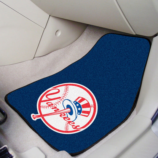 New York Yankees Front Carpet Car Mat Set - 2 Pieces - New York Yankees