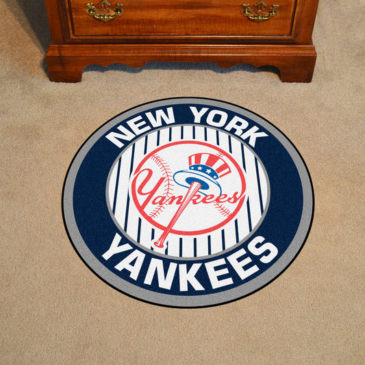 New York Yankees Roundel Rug - 27in. Diameter - New York Yankees