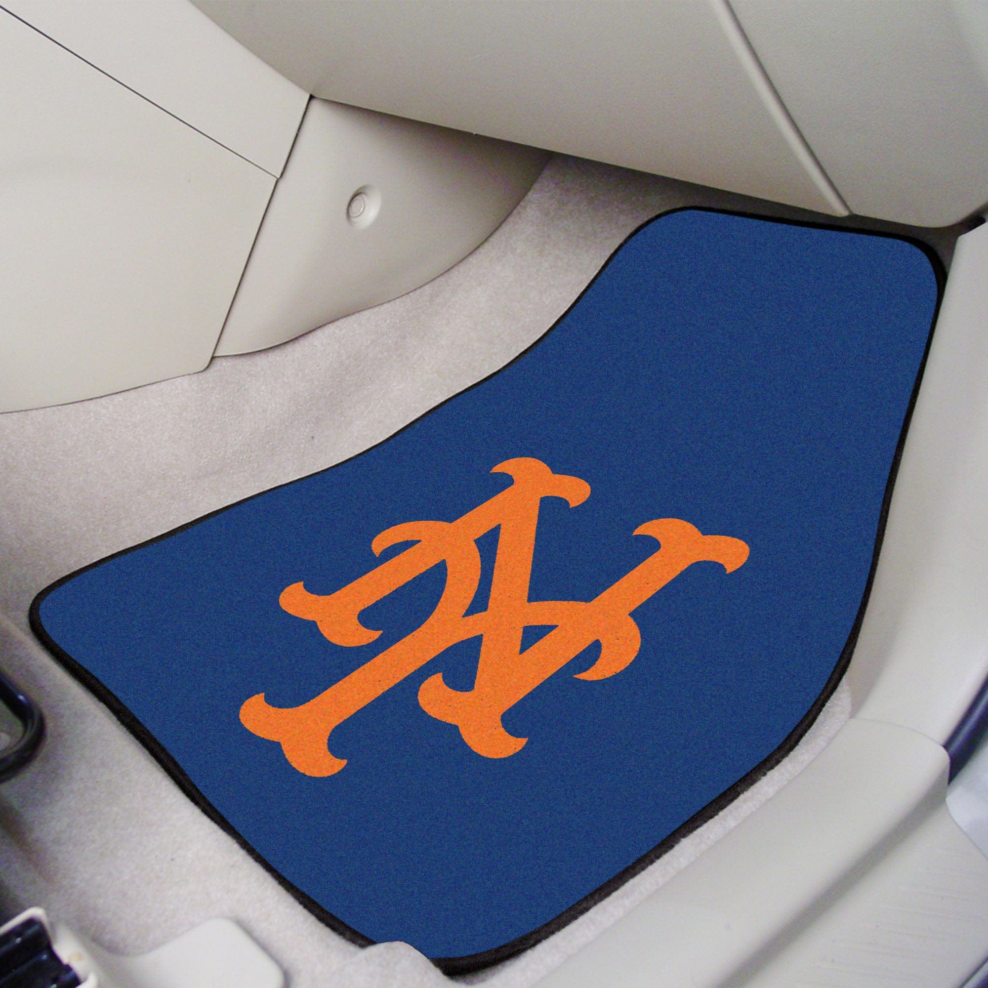 New York Mets Front Carpet Car Mat Set - 2 Pieces - New York Mets