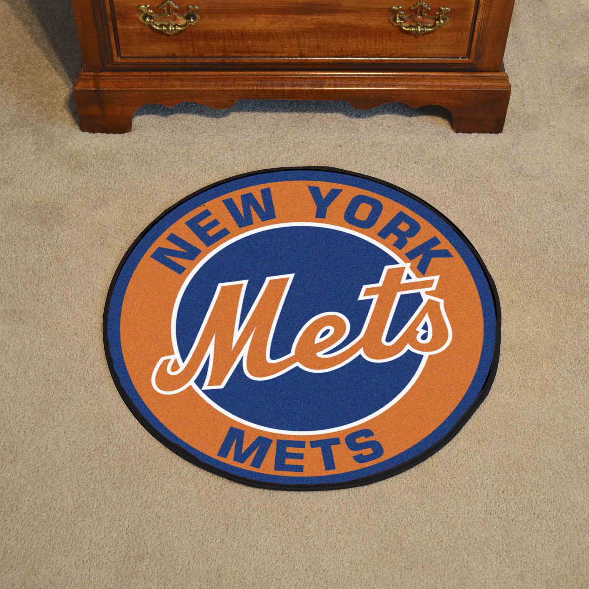 New York Mets Roundel Rug - 27in. Diameter - New York Mets